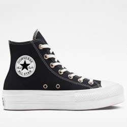 Chuck Taylor All Star Lift Platform Embroidered Crystals Womens High Black