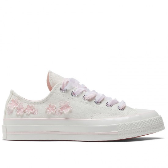 Converse 1970S Spring Girls Cherry Blossom Embroidery Series Low Top Shoes