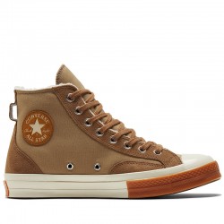 Converse Chuck 1970s Suede Padded Vulcanized High Padded Brown