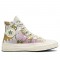 Converse Chuck 70 Crafted Florals Pink Olive Unisex High Top Shoe