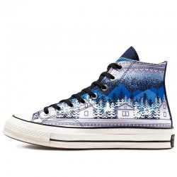 Converse Chuck 70 Holiday Sweater Midnight Navy Unisex Shoes