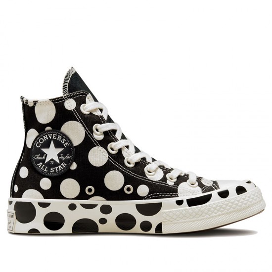 Converse Chuck 70 Polka Dots Black High Top Canvas Shoe
