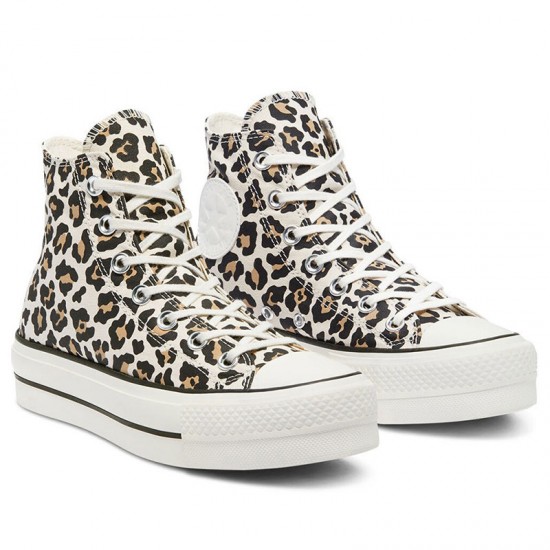 Star Lift Leopard Print High Shoes