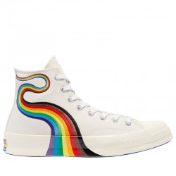 Converse Pride Chuck 70 Rainbow High Tops White