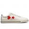 Converse X Comme Des Garcons Play One Star Low White Shoes