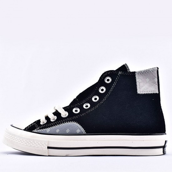 Converse Chuck 70 High-Top Quad Rips Suede High Sneakers Black