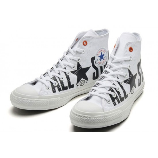 Converse Chuck Taylor All Star 100 Big Logo White High Tops Shoes