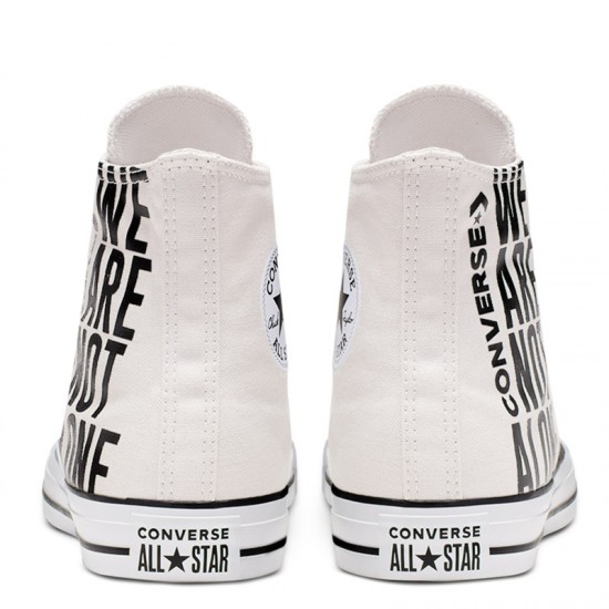converse we are not alone white
