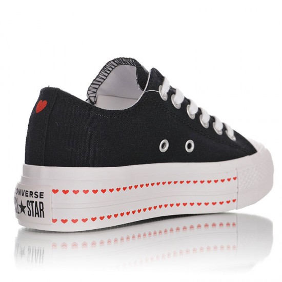 Converse Chuck Taylor Lift Platform Heart Black Sneakers Belgium, SAVE 32%  