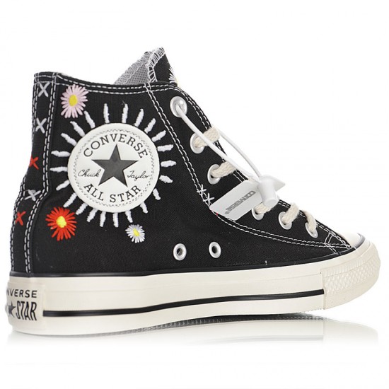 Converse Embroidered Flowers Yellow 