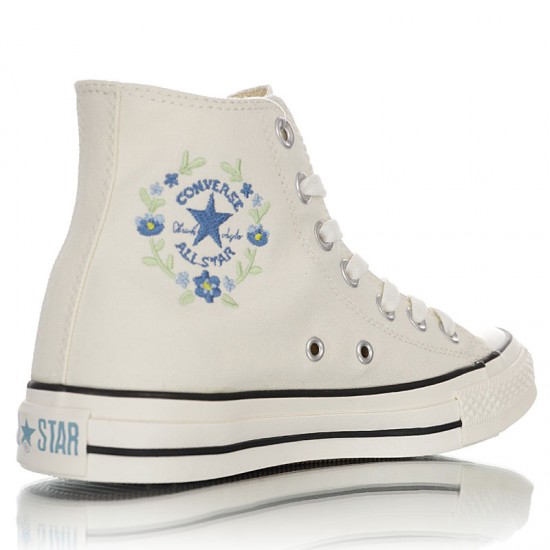 Converse Embroidered Floral Side Zip 