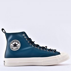 Converse Fleece-Lined Leather Chuck 70 All Star Blue High Top