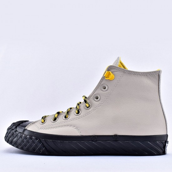 converse leather gray