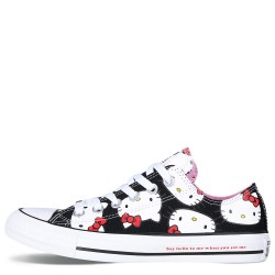 Converse Hello Kitty Black Low Tops Chuck Taylor Shoes
