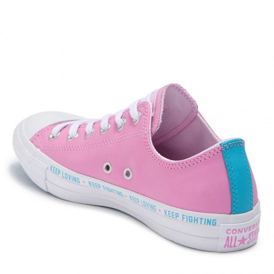 Converse Love Graphic All Star Oxford Leather Sneaker Pink