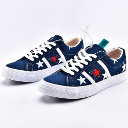 Converse One Star Academy Archive Prints Low Top Blue Suede