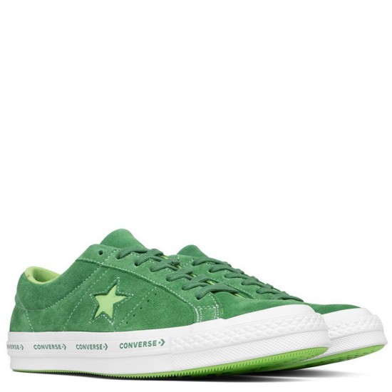 Converse One Star Ox Mint Green Suede Low Top