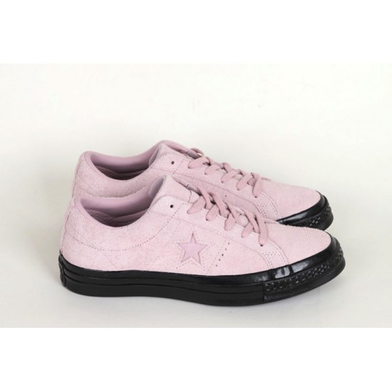 Converse One Star Stussy Pink Suede Leather Sneakers