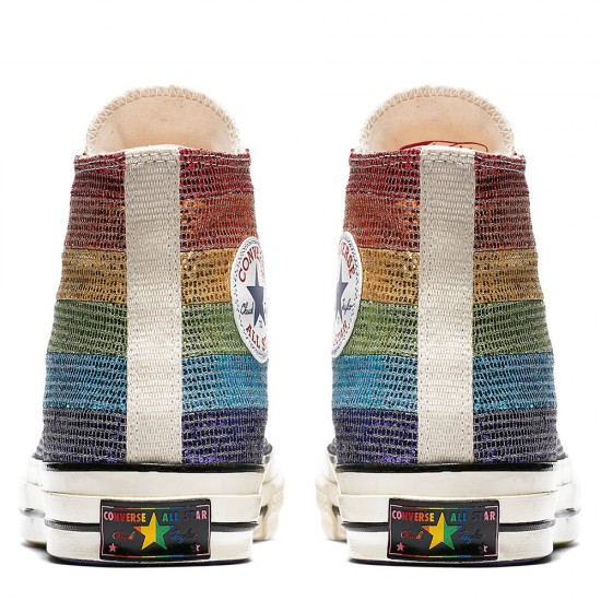 Converse Pride x Miley Cyrus 70 Rainbow Glitter High Tops