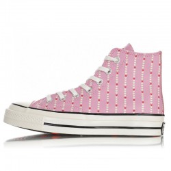 Converse Womens Pink Love Fearlessly Chuck 70 High Tops