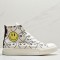Converse x CDG PLAY x SMILEY Chuck Taylor High Sneakers White