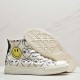 Converse x CDG PLAY x SMILEY Chuck Taylor High Sneakers White
