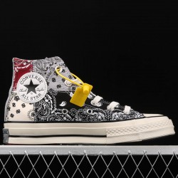 Offspring Wraps Converse Chuck 70 in Patchwork Paisley Pattern Multicolor High Top Shoes