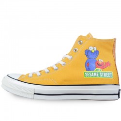 Sesame Street Elmo Cartoon Converse Chuck 1970s High Yellow