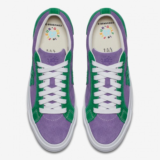 Tyler The Creator x Converse One Star Golf Le Fleur Suede Shoes