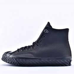Unisex Bosey Water-Repellent Converse Chuck 70 Black Leather High Top