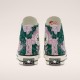 Unisex Converse Green Silver Egret Chuck 70 Vintage Floral High Top Shoes