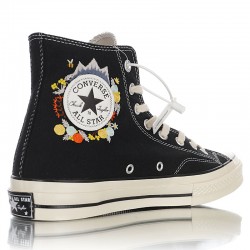 Vintage Converse Chuck Taylor 70s Embroidery High Tops Black