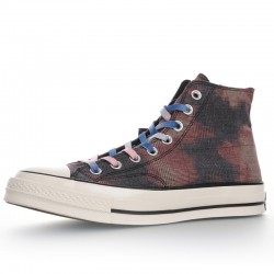 Vintage Converse Tie Dye Flame High Tops Shoes