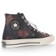 Vintage Converse Tie Dye Flame High Tops Shoes
