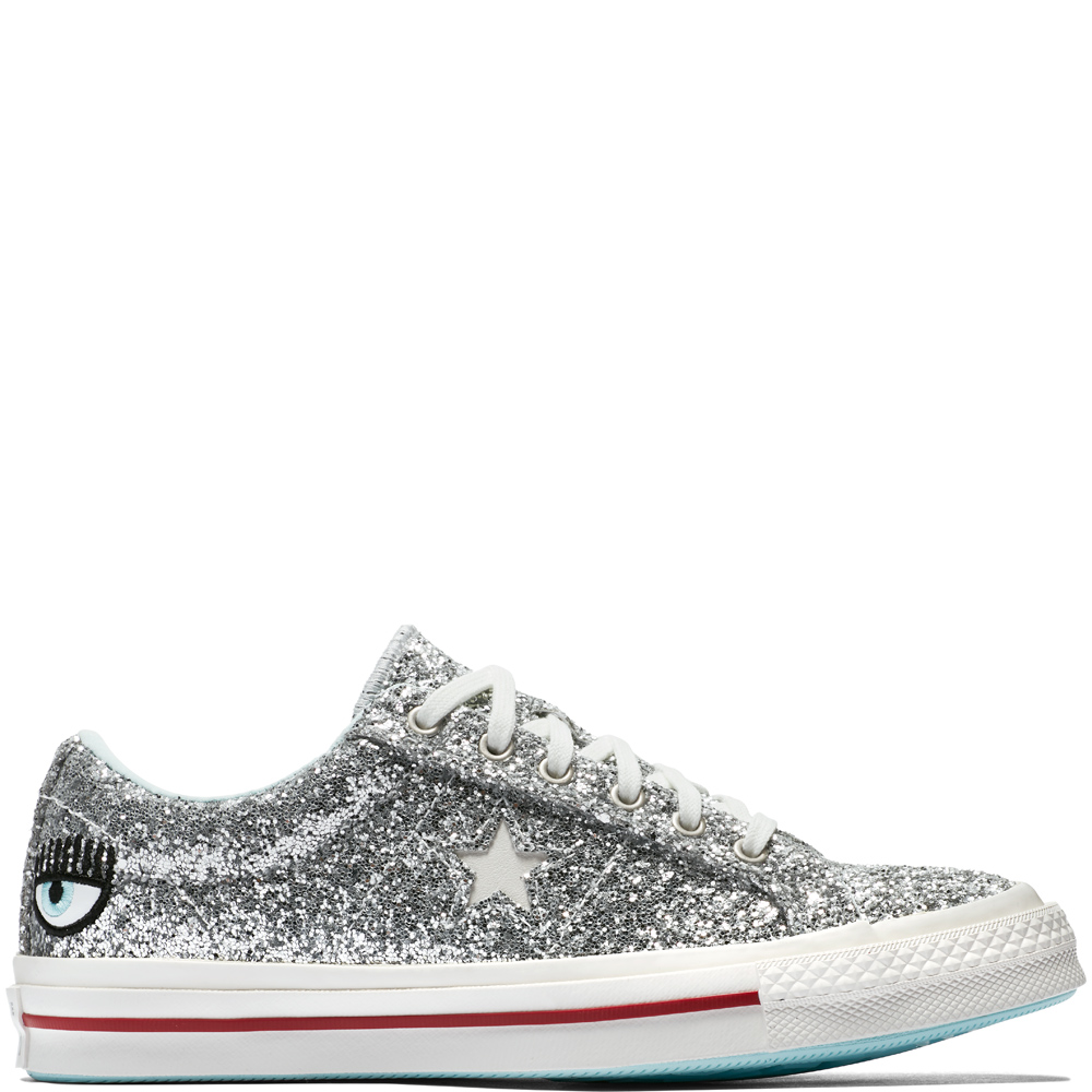 sparkly silver converse womens