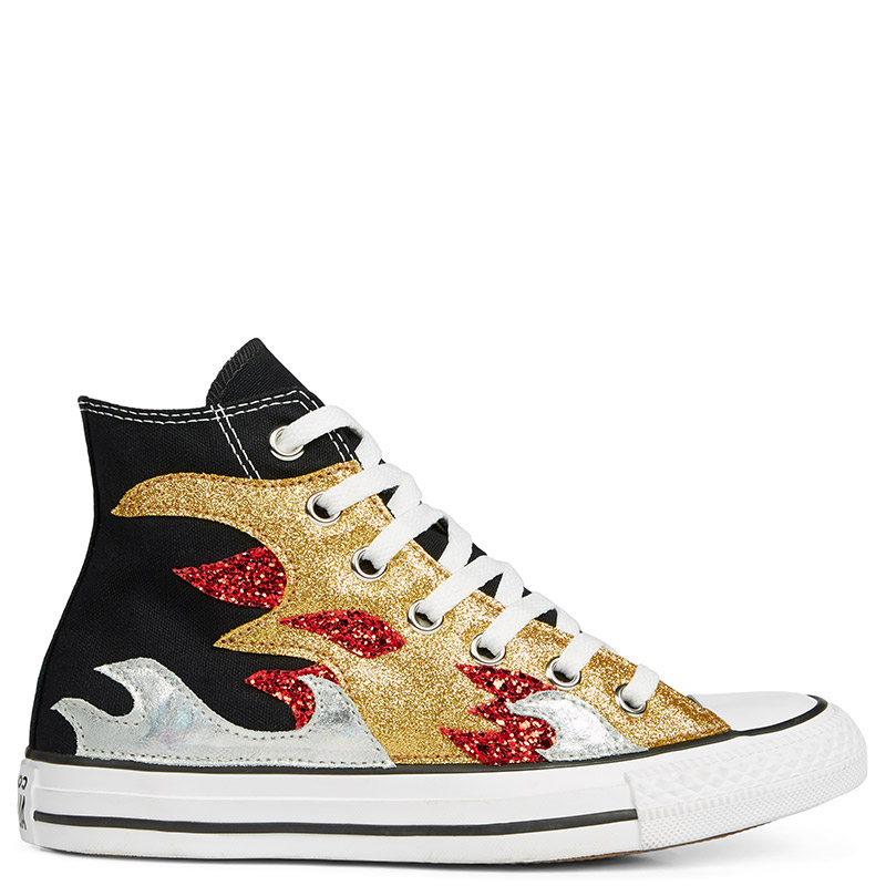 Converse Taylor All Star Glitter Flame High