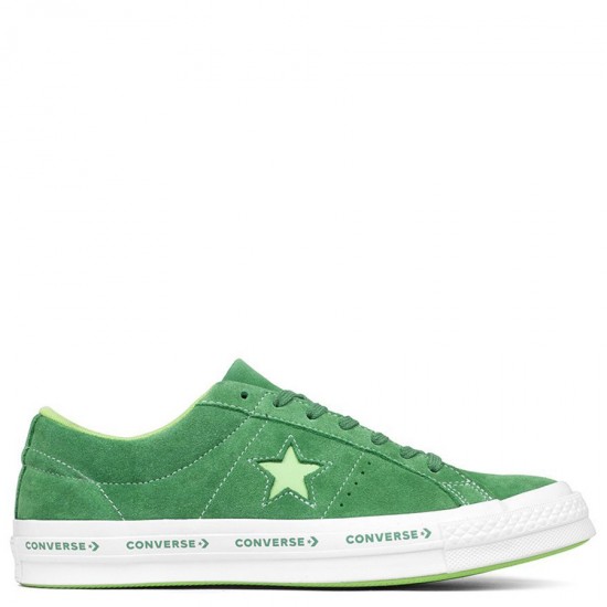 Converse One Star Ox Mint Green Suede Low Top