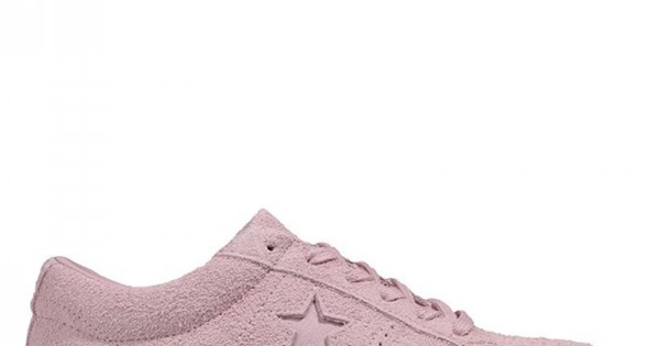 One Star Pink Suede Leather Sneakers